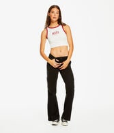 Maui High-Neck Cropped Tank