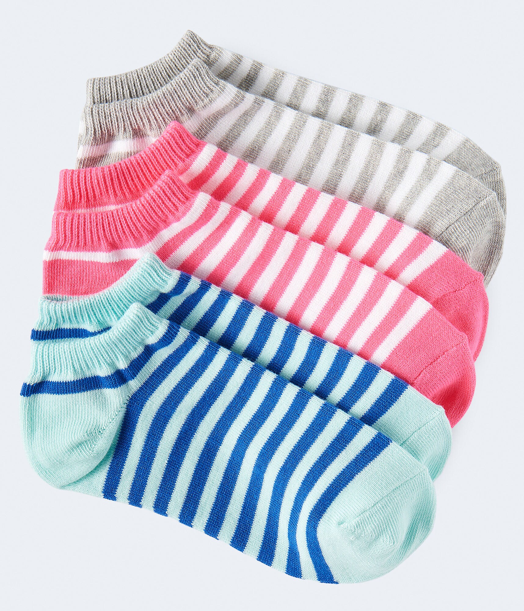 3Pack Striped Ankle Socks