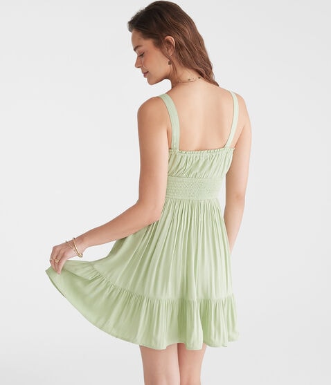 Solid Strapless Fit & Flare Tube Dress Solid Strapless Fit & Flare Tube Dress