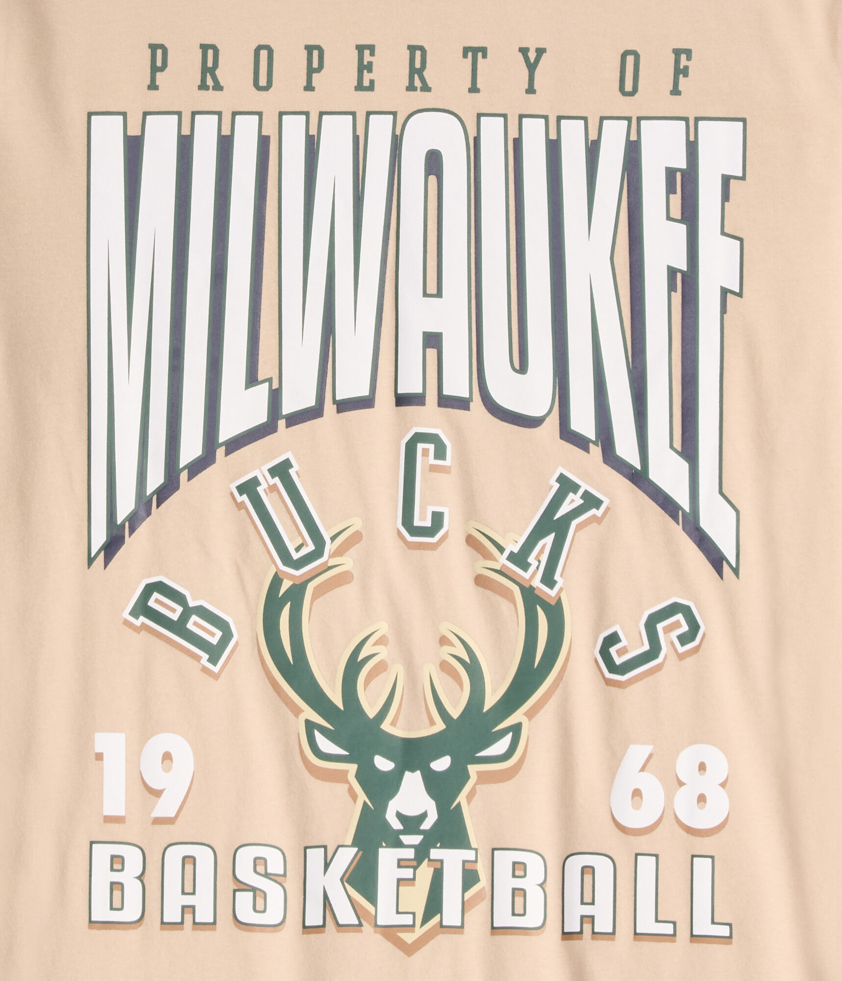 Property Of Milwaukee Bucks Relaxed Graphic Tee