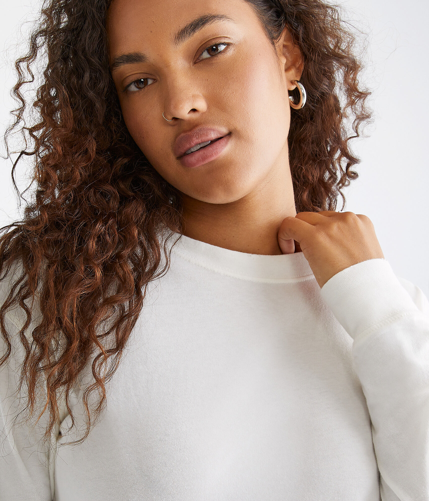 Long Sleeve Loose Fit Crew Tee