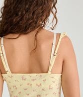 Floral Ruffle Pointelle Sleep Cami