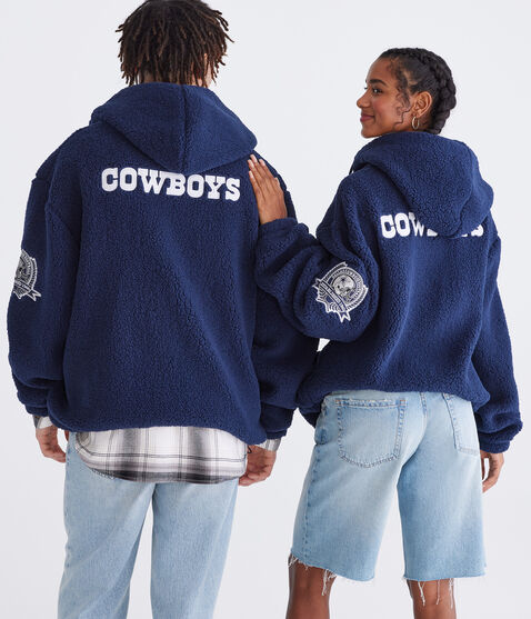 Dallas Cowboys Quarter-Zip Sherpa Hoodie Dallas Cowboys Quarter-Zip Sherpa Hoodie