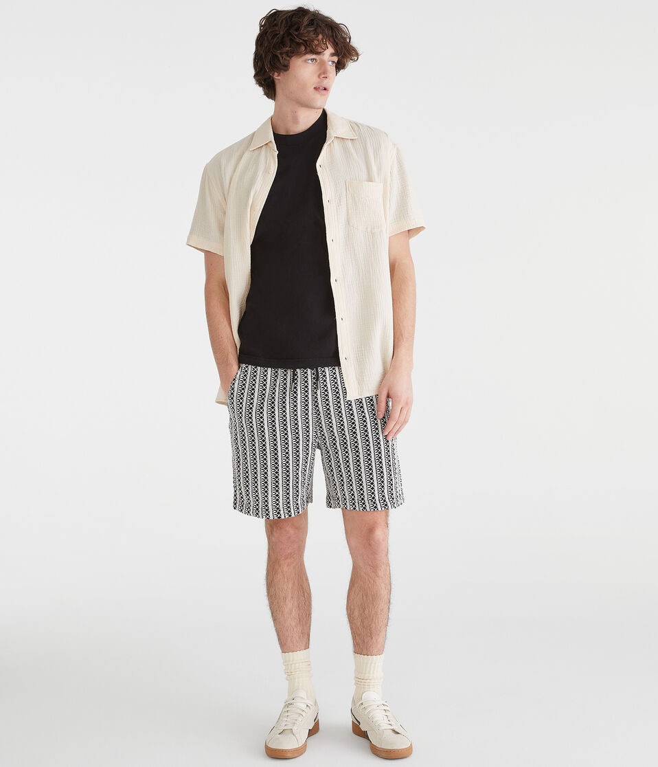 Textured Stripe All Day Jogger Shorts 7"