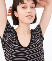 Seriously Soft Striped V-Neck Tee