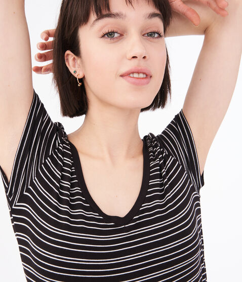 Seriously Soft Striped V-Neck Tee Seriously Soft Striped V-Neck Tee