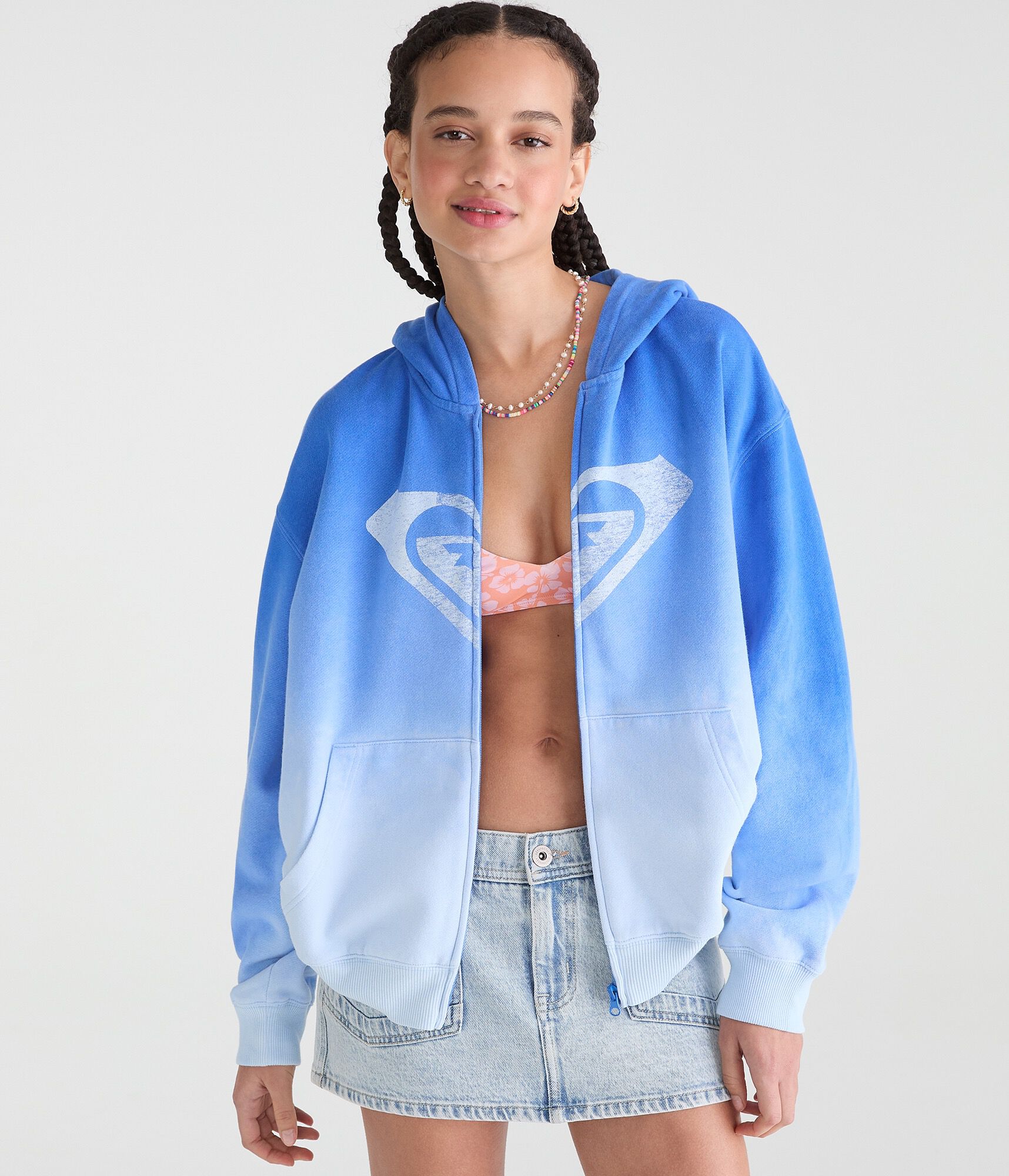 Roxy Ombr&eacute; Beach Full-Zip Hoodie