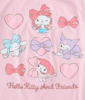 Hello Kitty and Friends Bows Oversized Graphic Tee