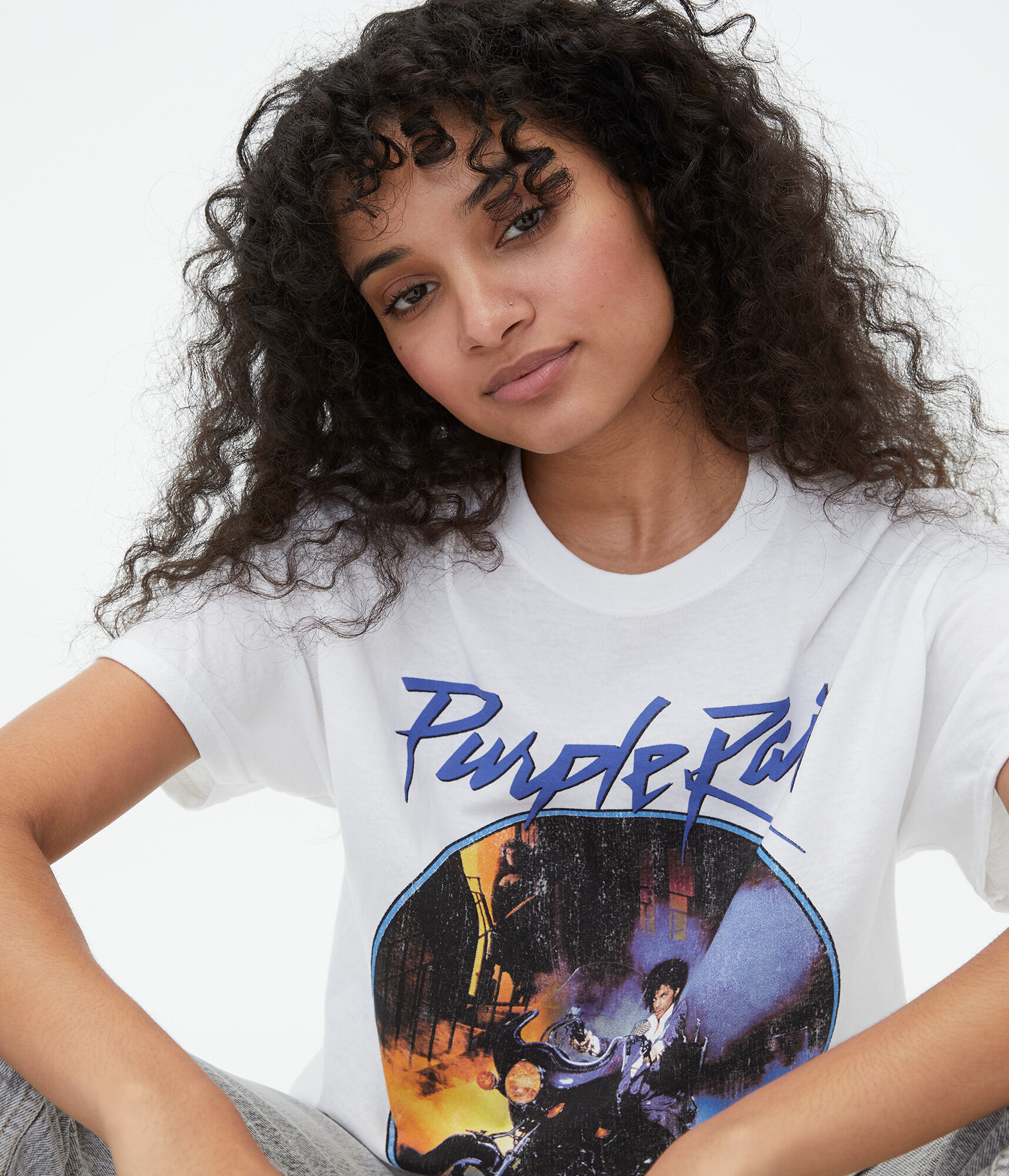 Prince Purple Rain Boyfriend Graphic Tee