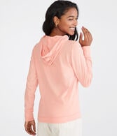 Long Sleeve New York Logo Hooded Graphic Tee