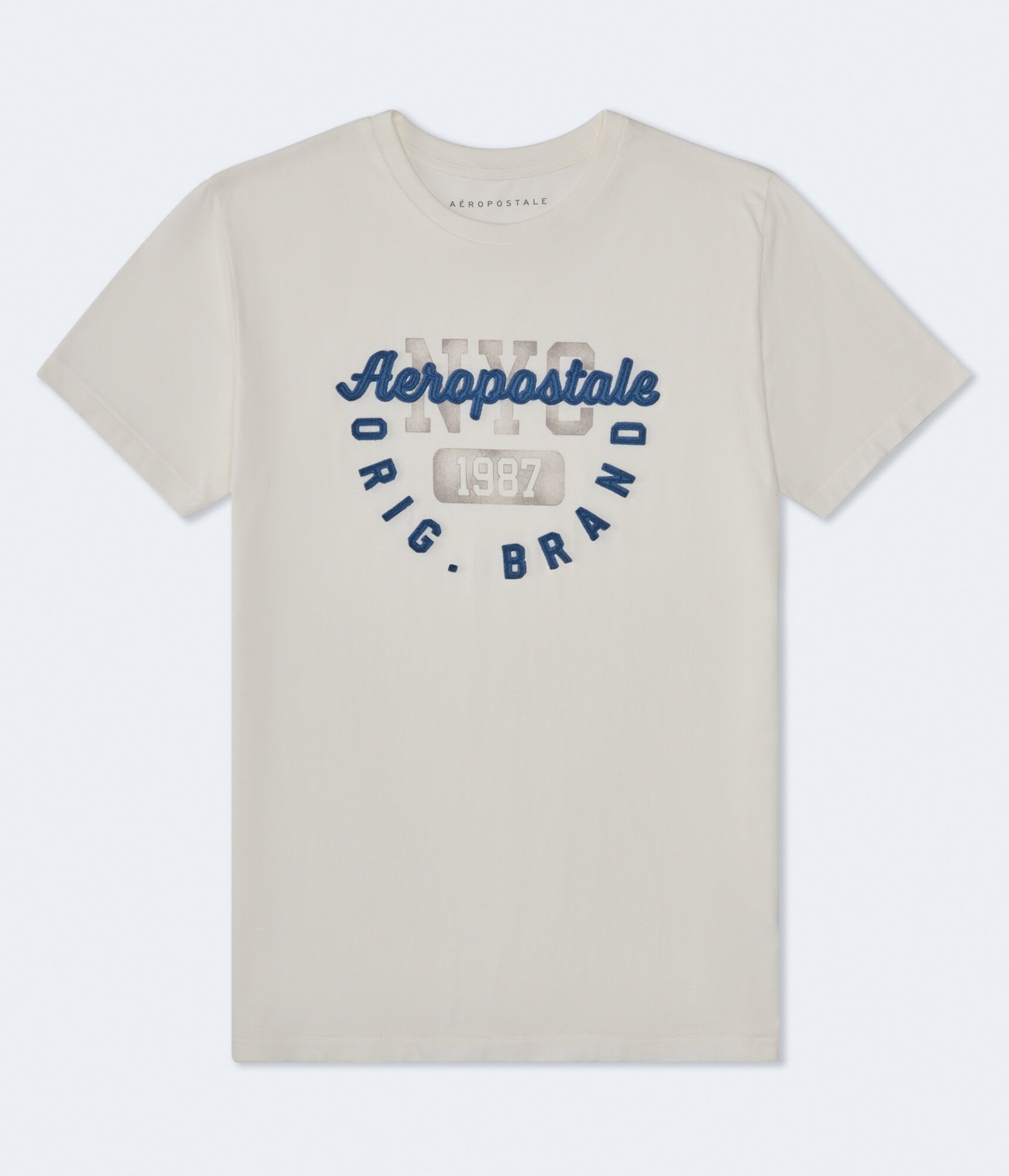 Aeropostale NYC Script Appliqu&eacute; Graphic Tee