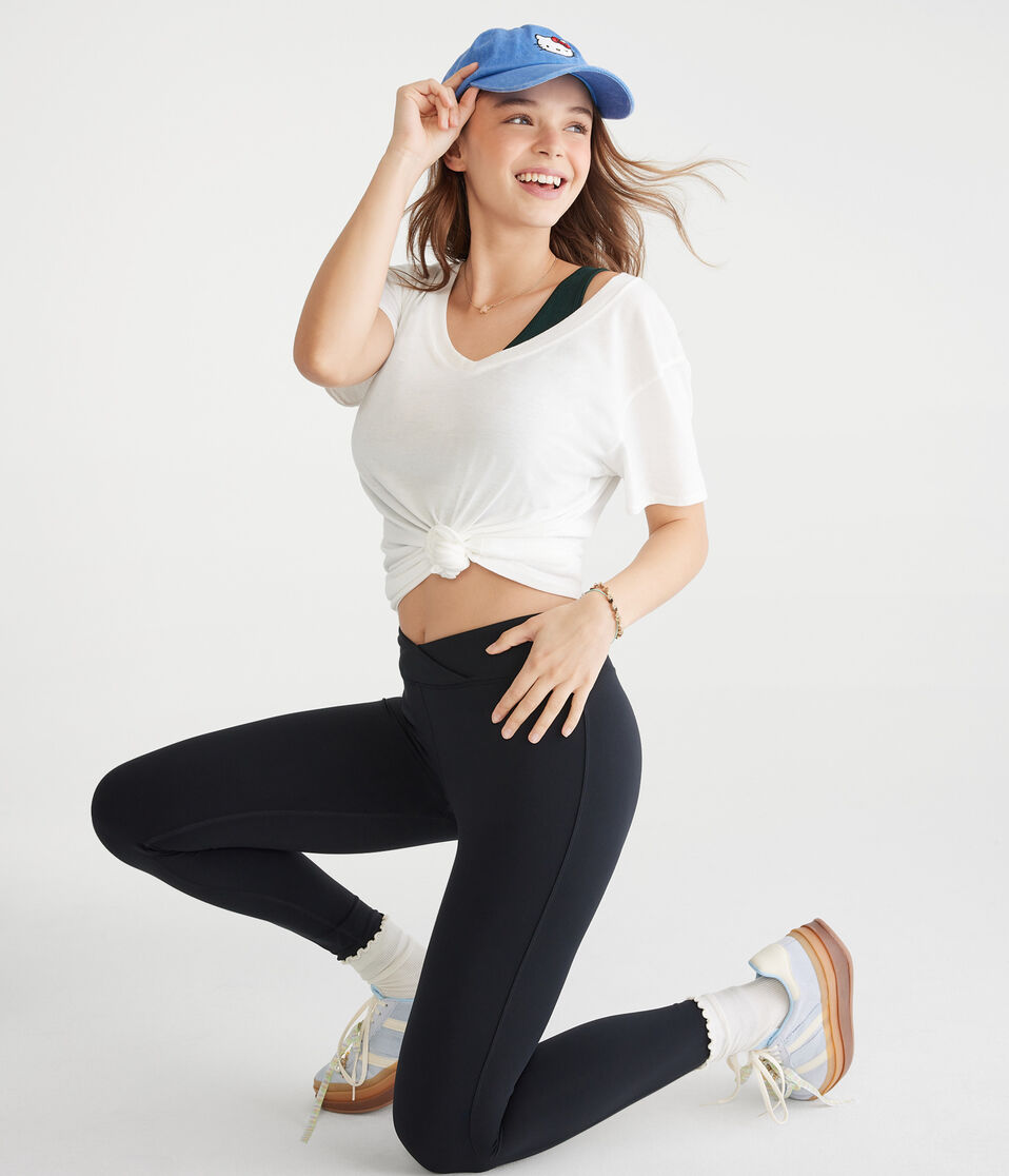 Buttery Soft Low-Rise Crossover Leggings