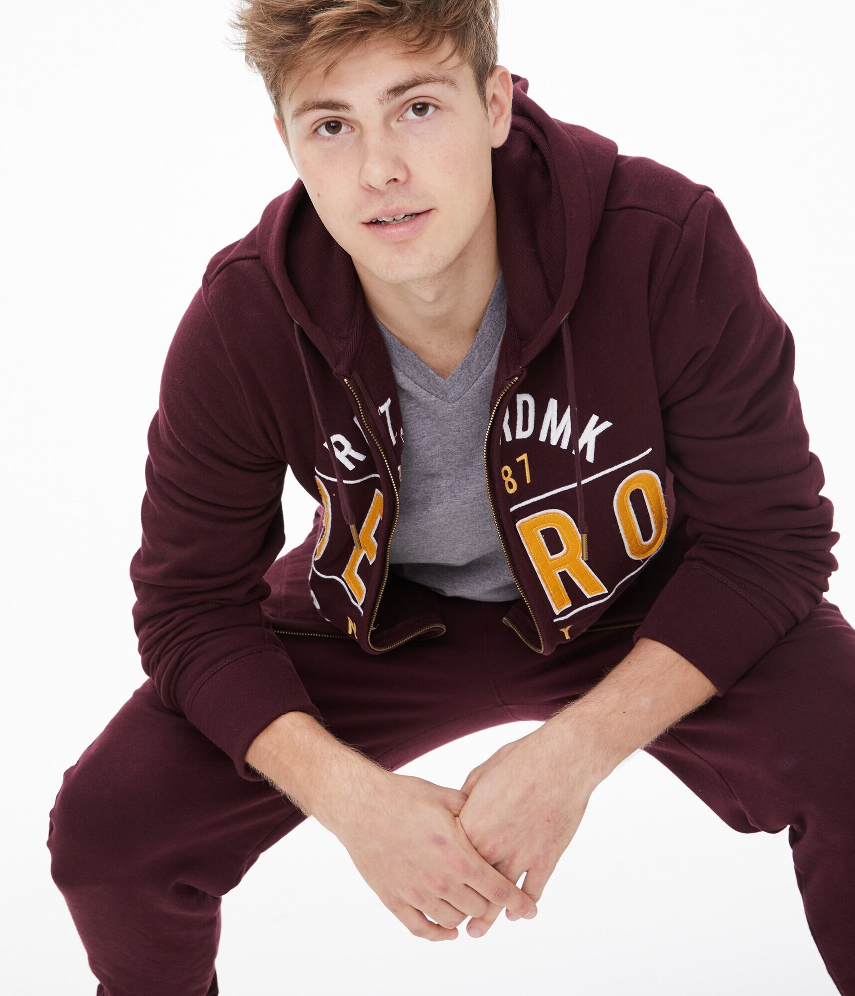 Aero NY Trademark Full-Zip Hoodie