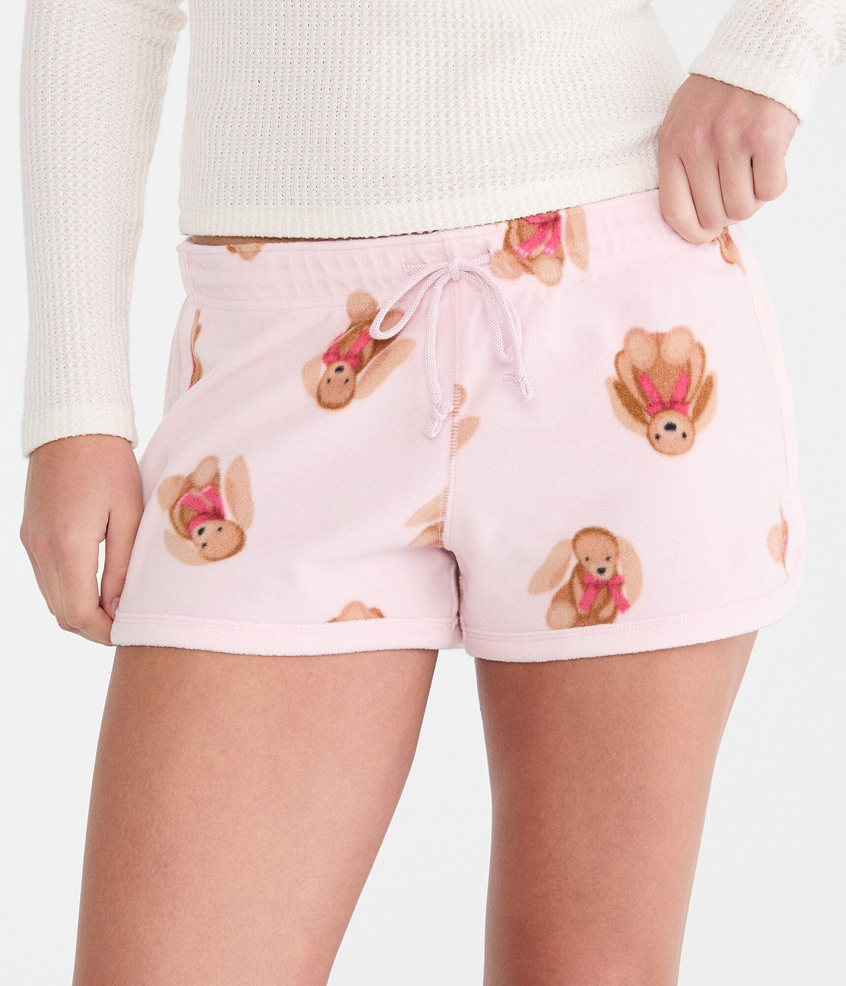 Plush Bunny Polyfleece Sleep Shorts