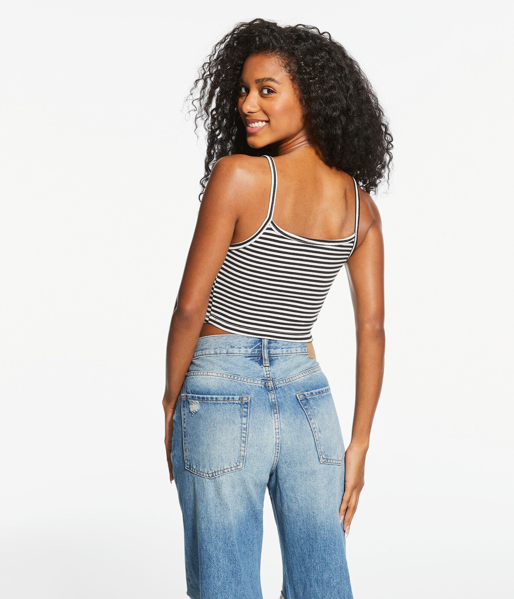 Striped Pop Punk Cropped Cami