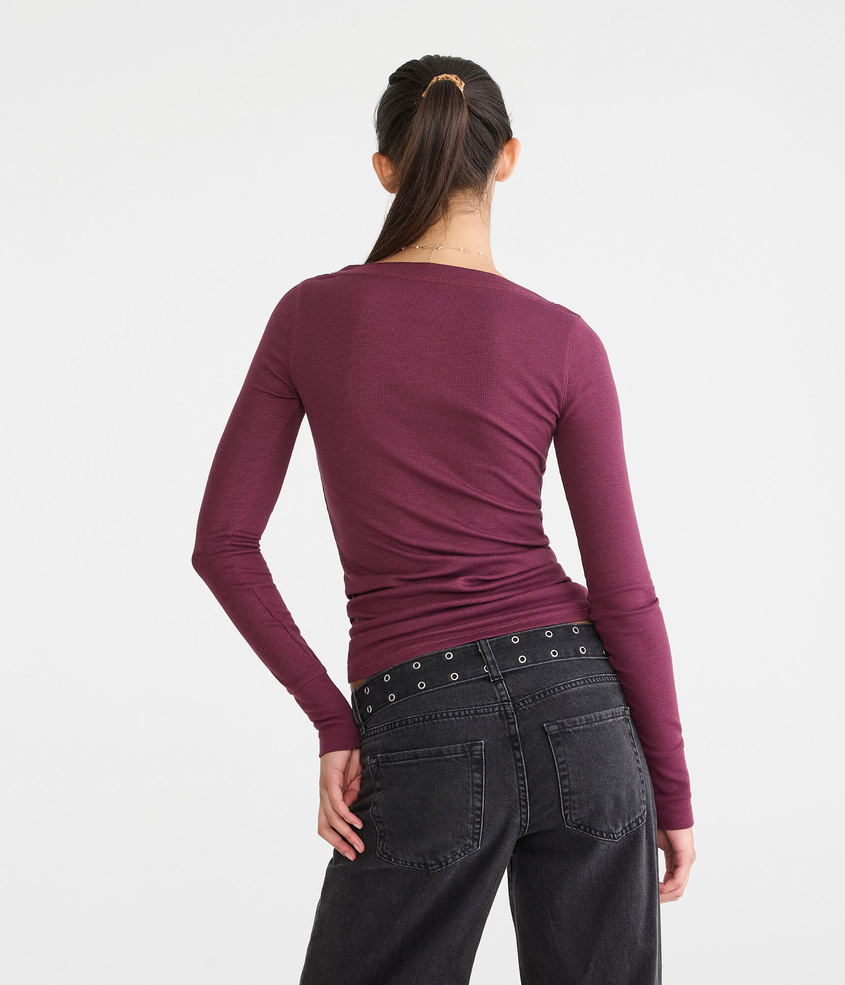 Long Sleeve Aeropostale Logo Graphic Henley