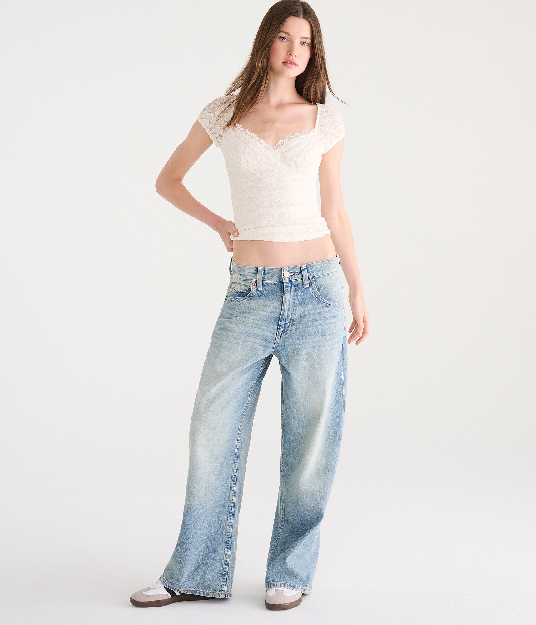 D&eacute;j&agrave; For Aero Low-Rise Super Baggy 8-Ball Cherries Jean