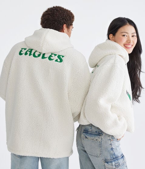 Philadelphia Eagles Quarter-Zip Sherpa Hoodie Philadelphia Eagles Quarter-Zip Sherpa Hoodie