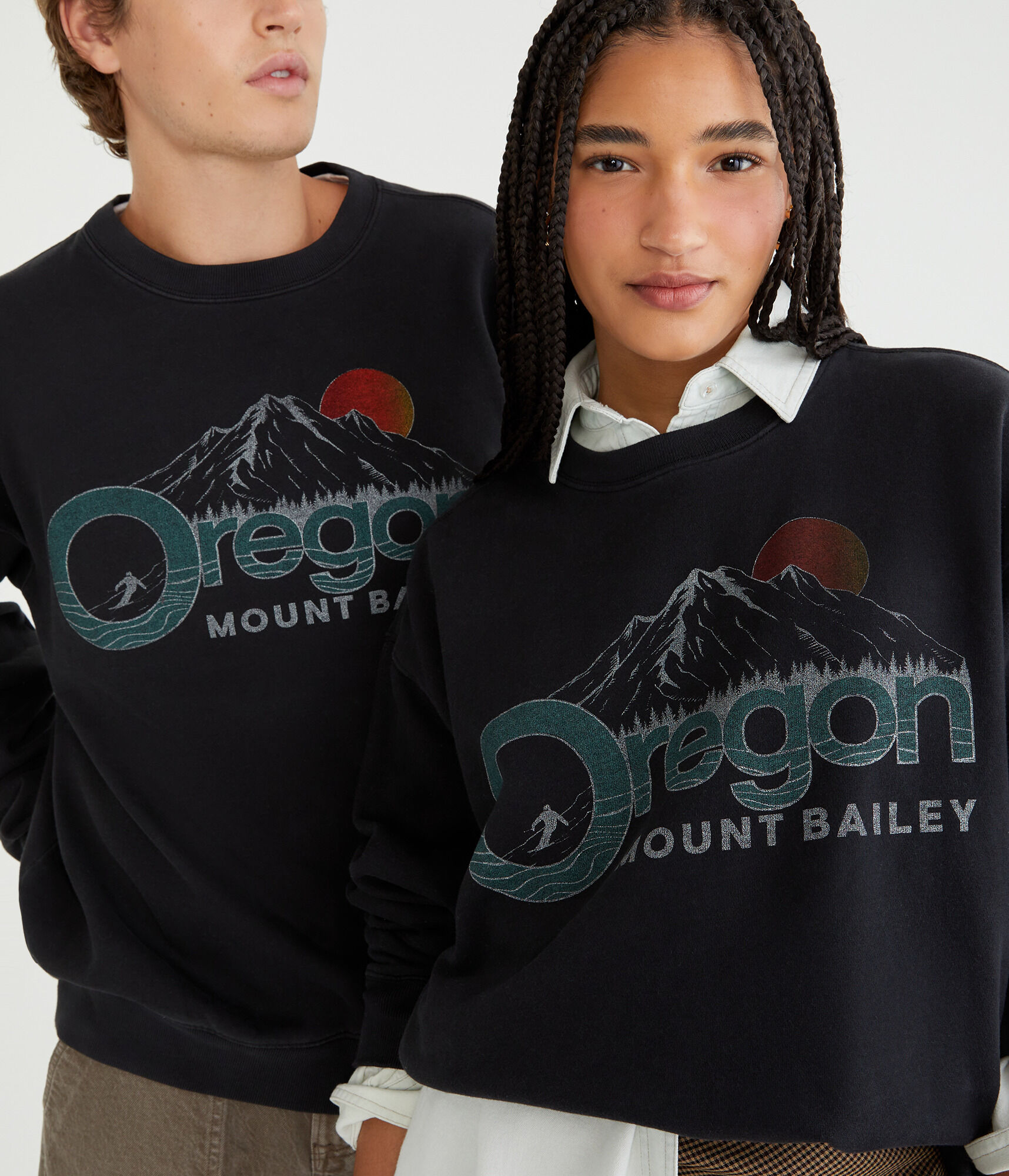 Mount Bailey Oregon Crew Sweatshirt