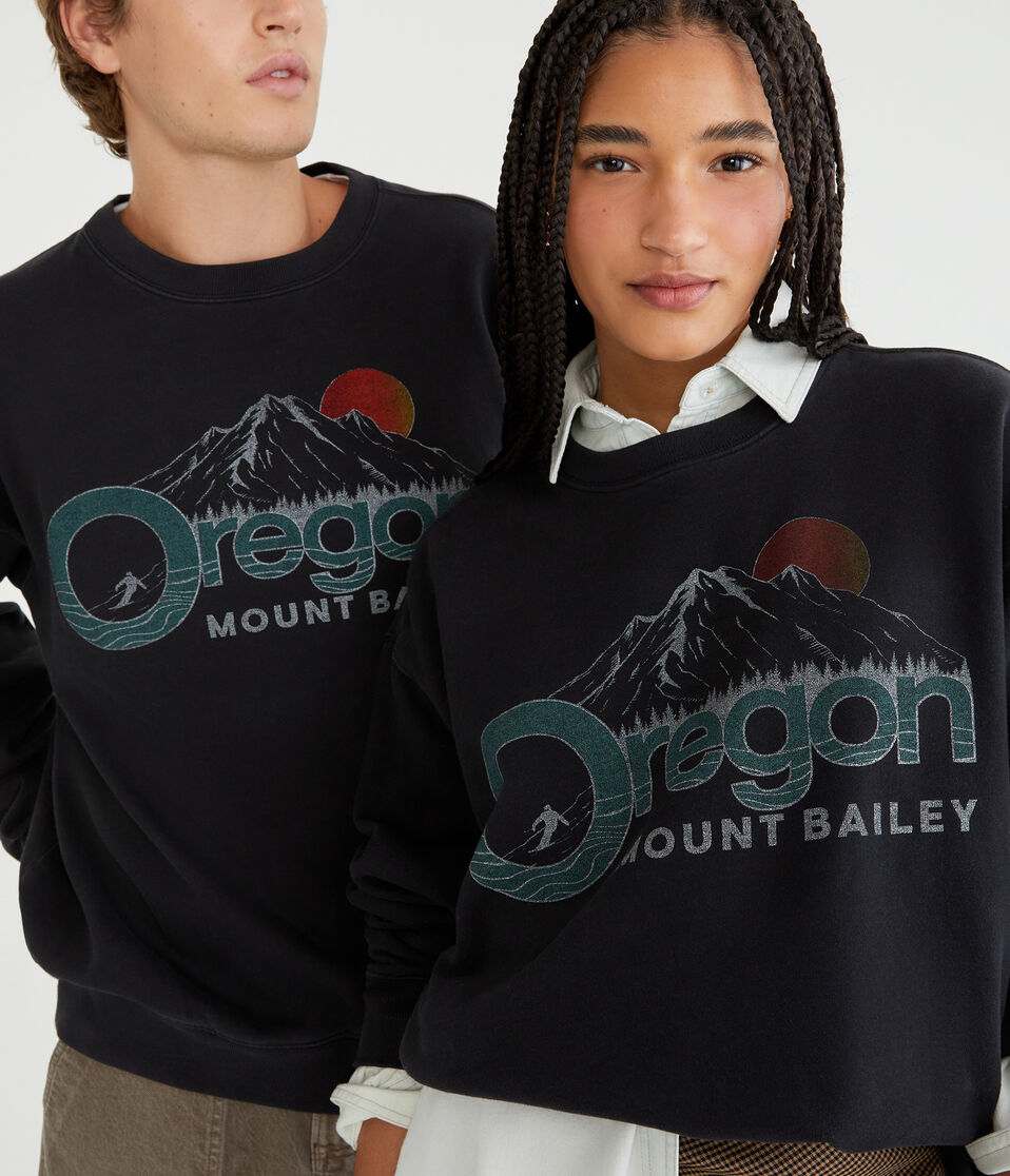 Mount Bailey Oregon Crew Sweatshirt