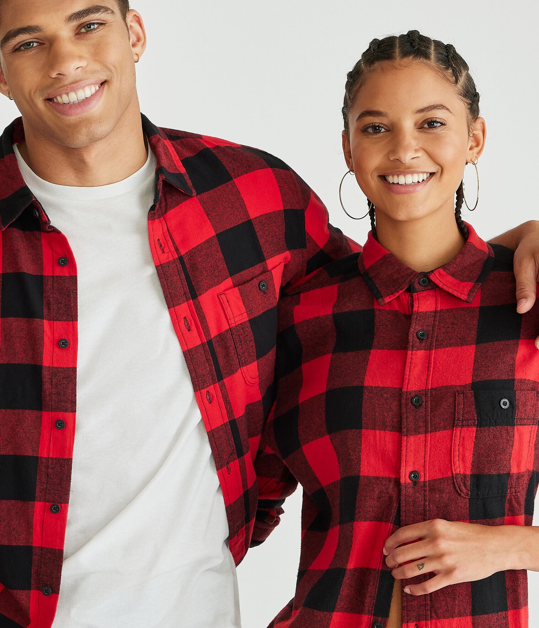 Long Sleeve Buffalo Check Softspun Flannel Shirt