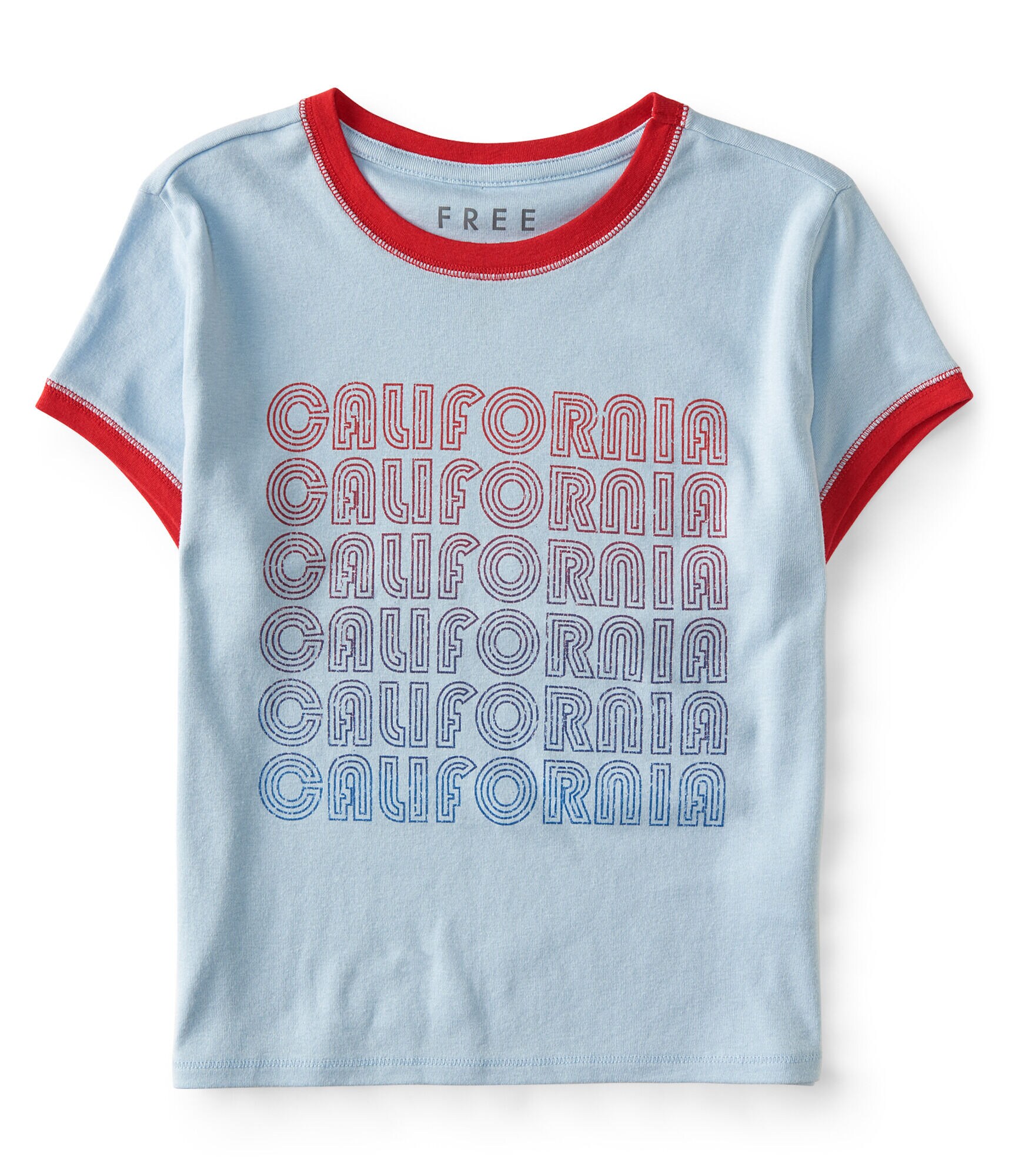 Free State California Cropped Ringer Tee