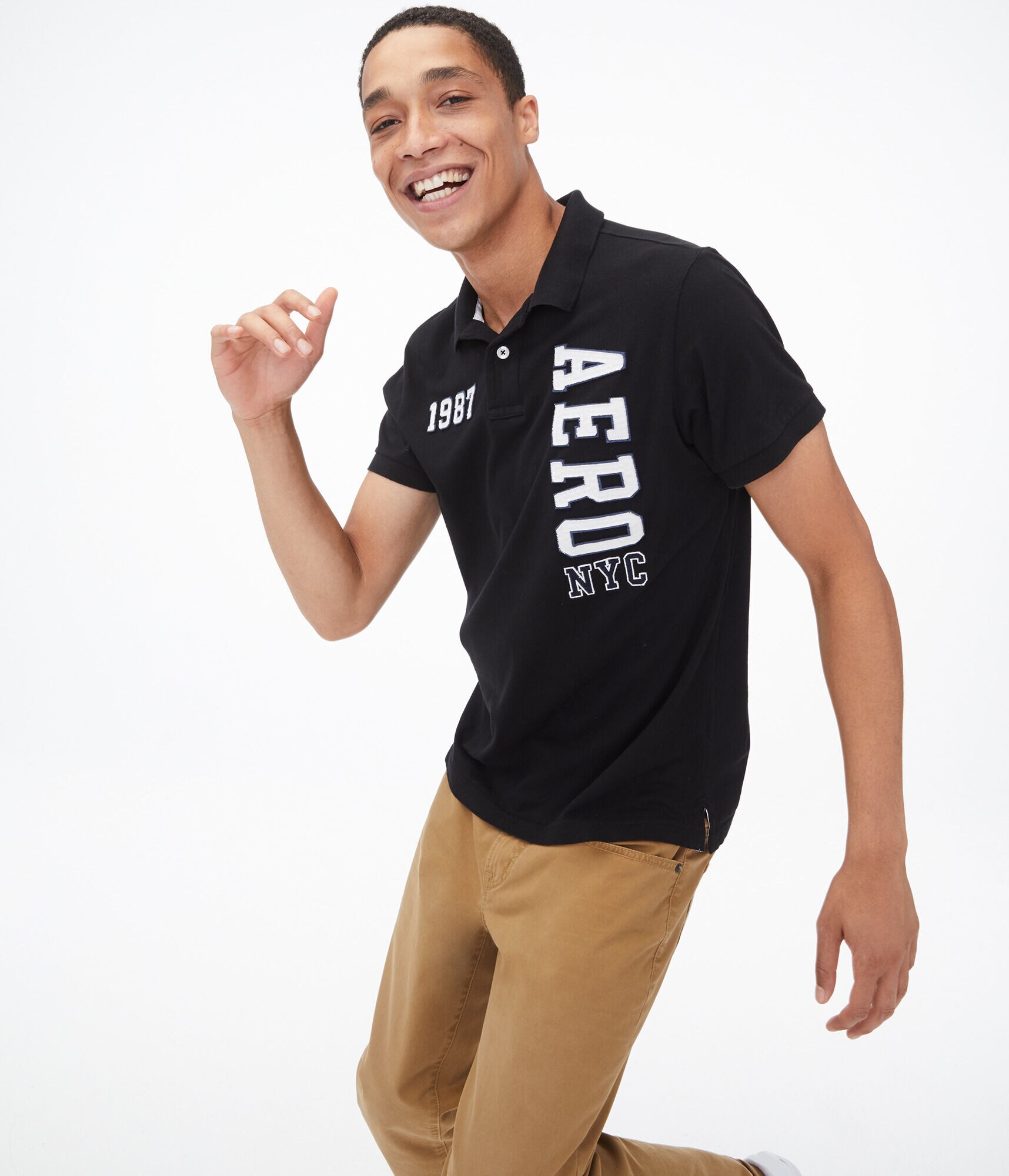 Vertical Aero Graphic Piqu&eacute; Polo