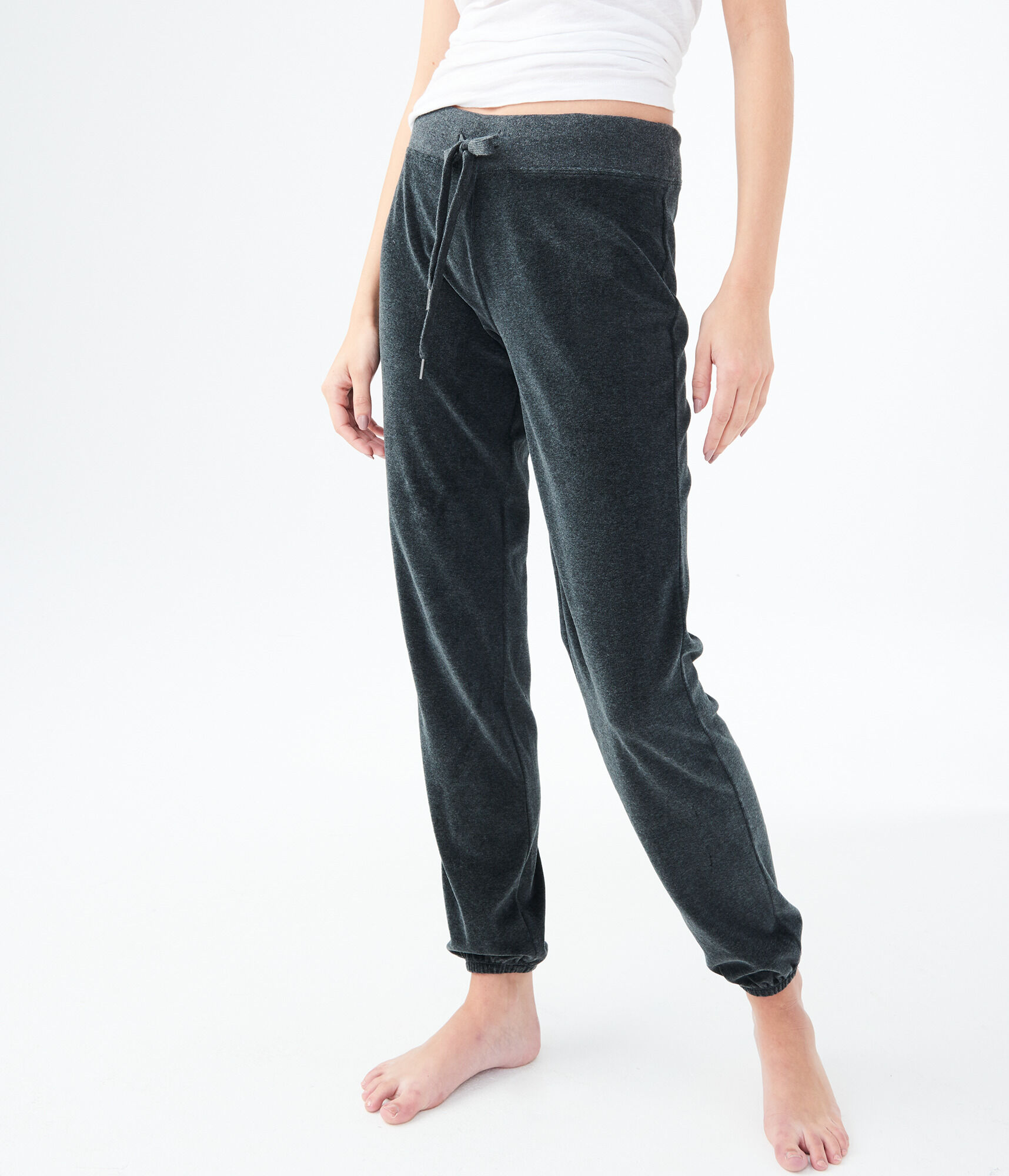 Velour Cinch Sweatpants