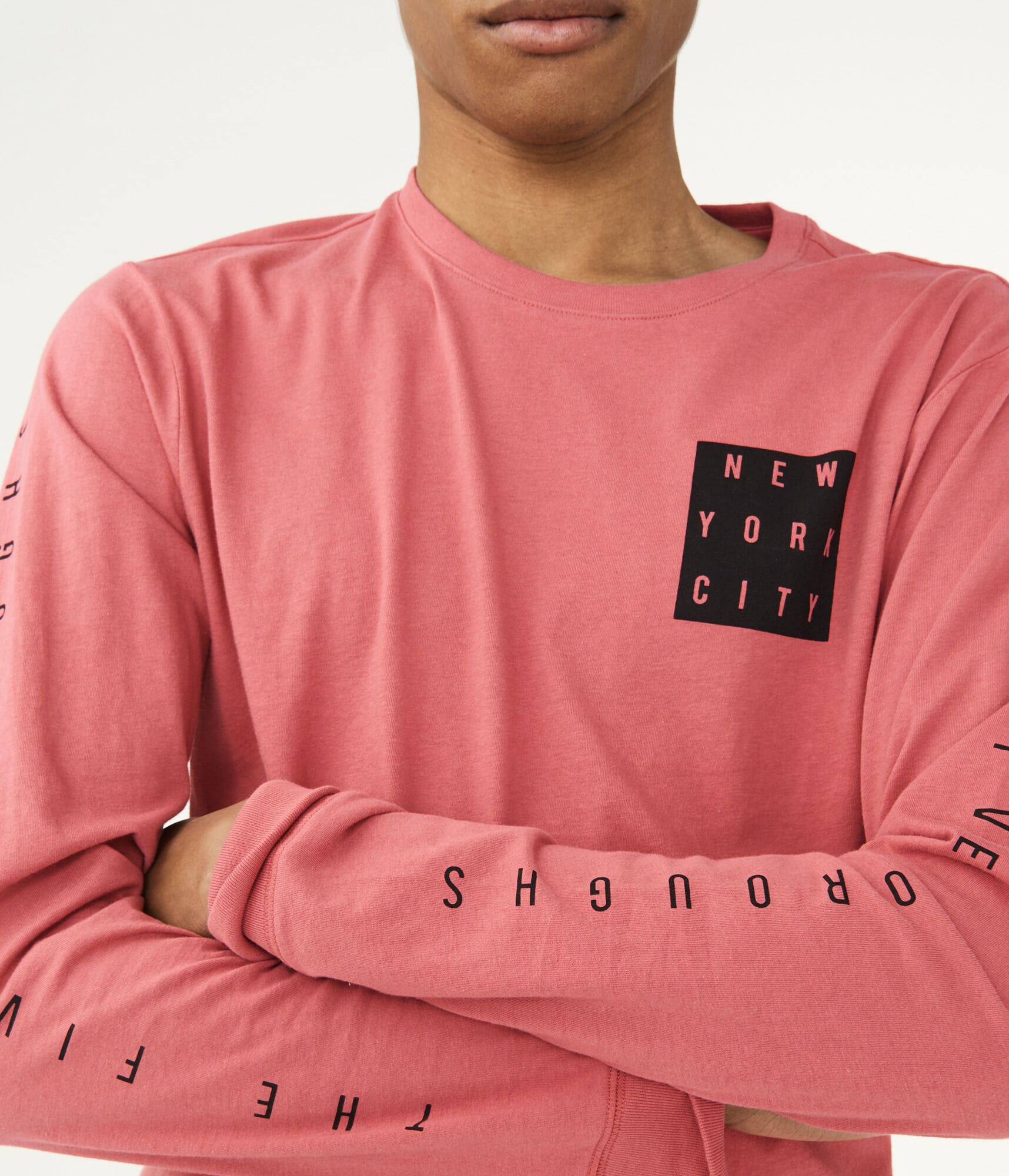 Long Sleeve Five Boroughs Graphic Tee