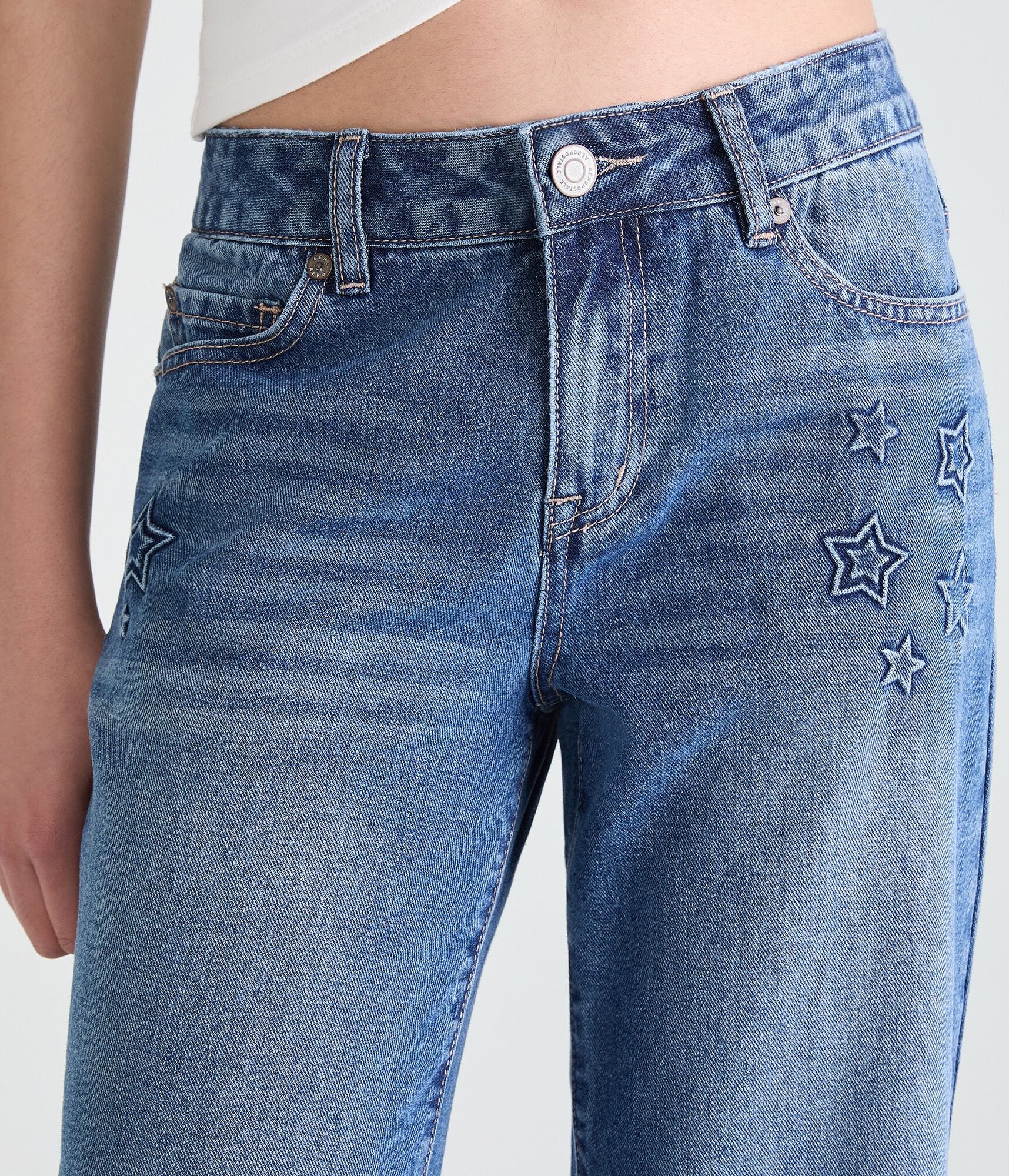 Low-Rise Baggy Wide Leg Star Jean