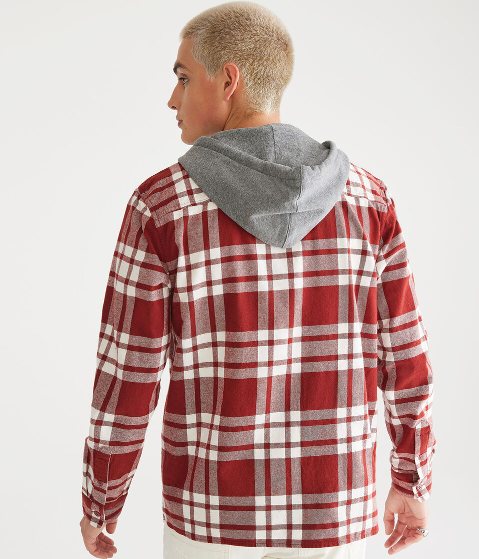 Hooded Flannel Shirt