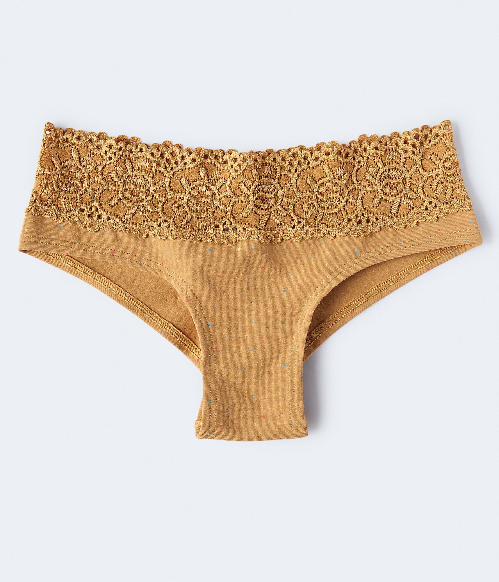 Foil Dot Lace Cheeky