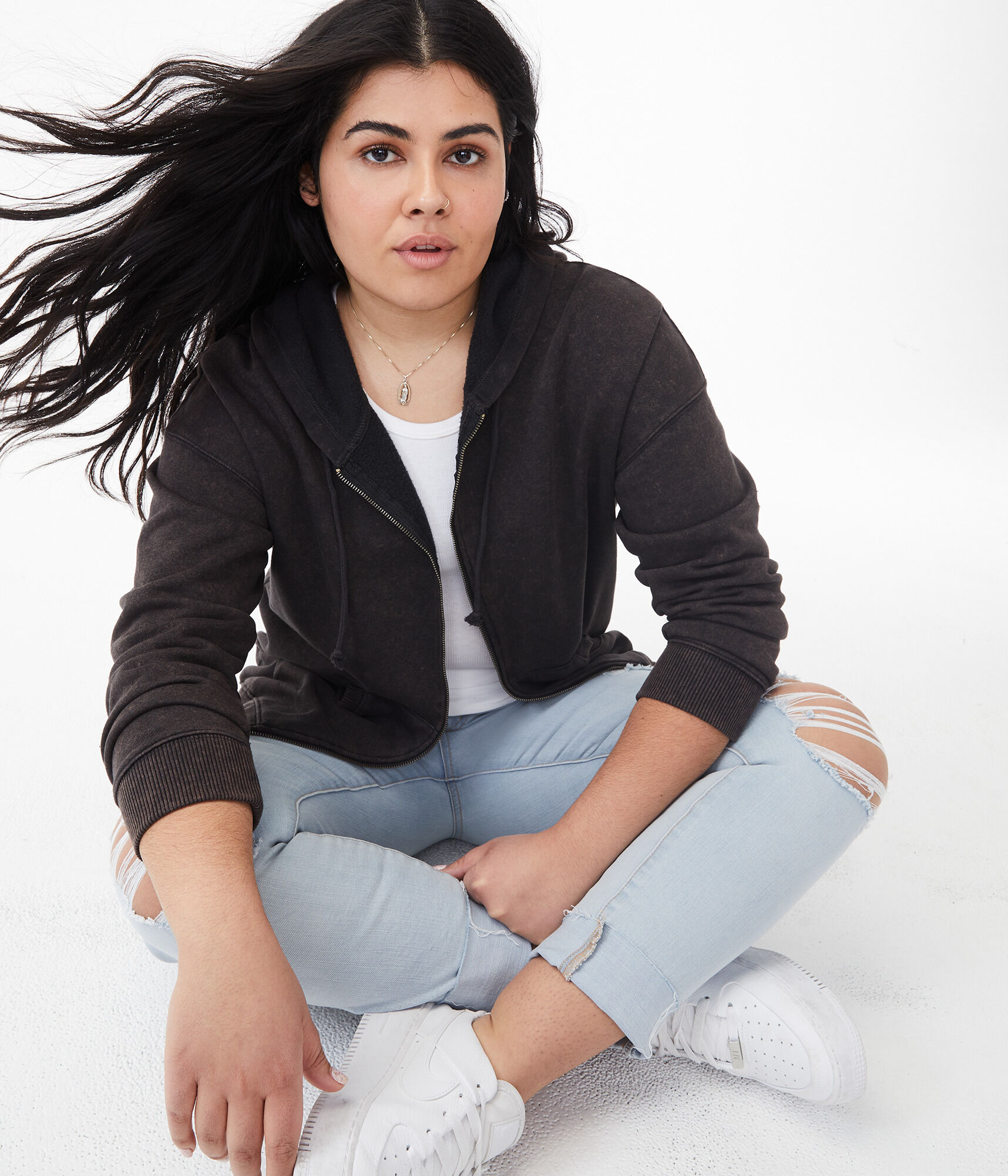 Oversized Full-Zip Hoodie