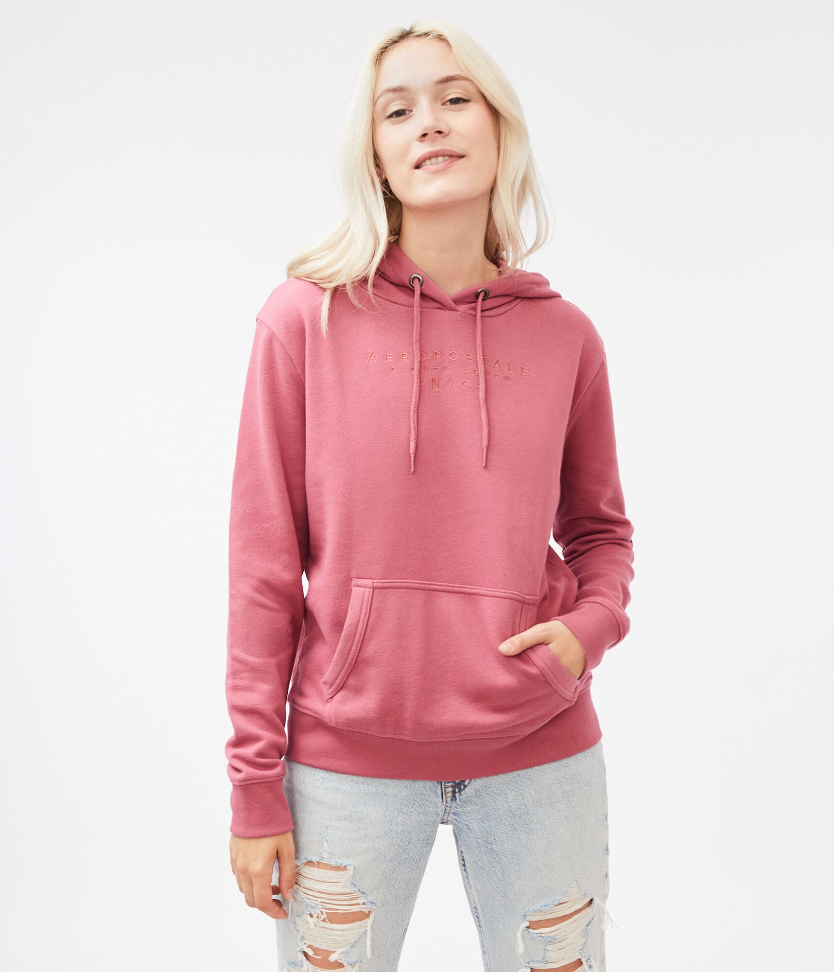 Tonal Logo Pullover Hoodie