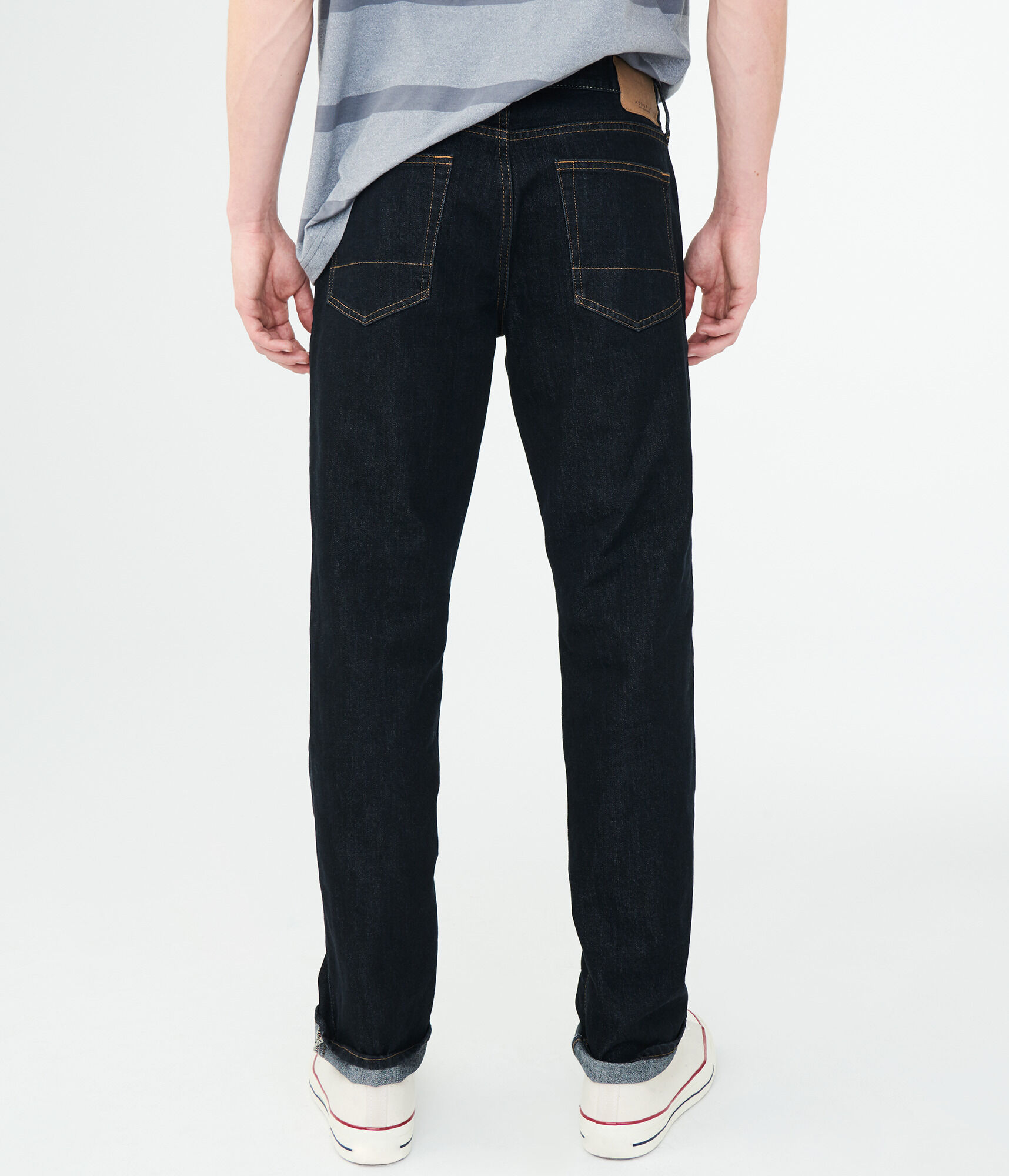 Straight Dark Wash Stretch Jean
