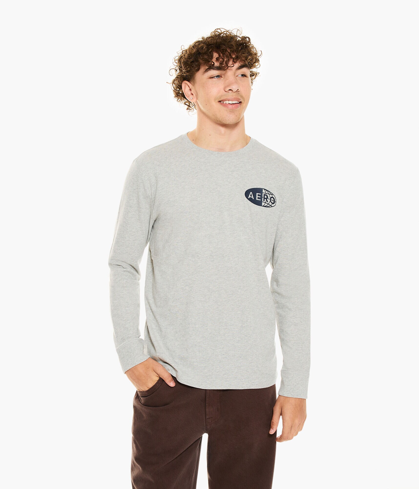 Long Sleeve Aero Global Brand Graphic Tee