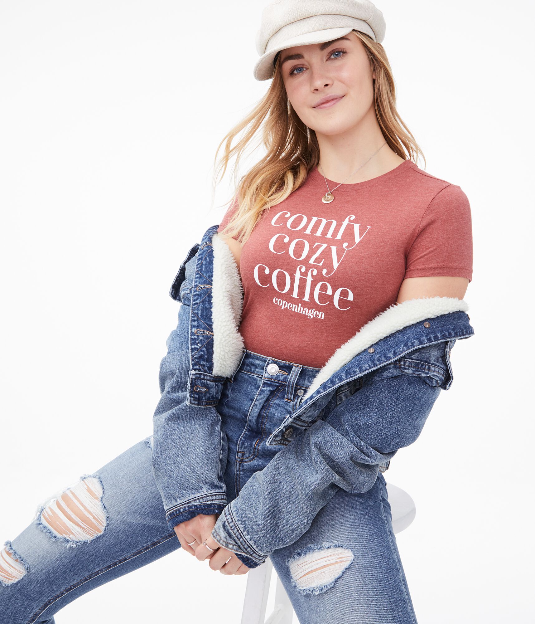Comfy Cozy Coffee Graphic Tee