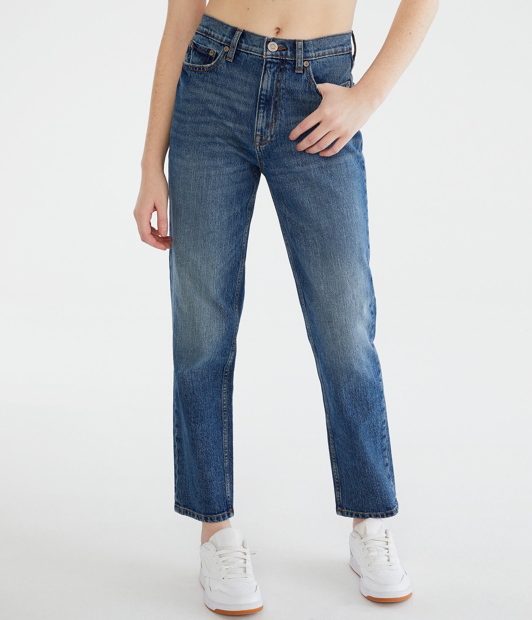 High-Rise Stretch Mom Jean