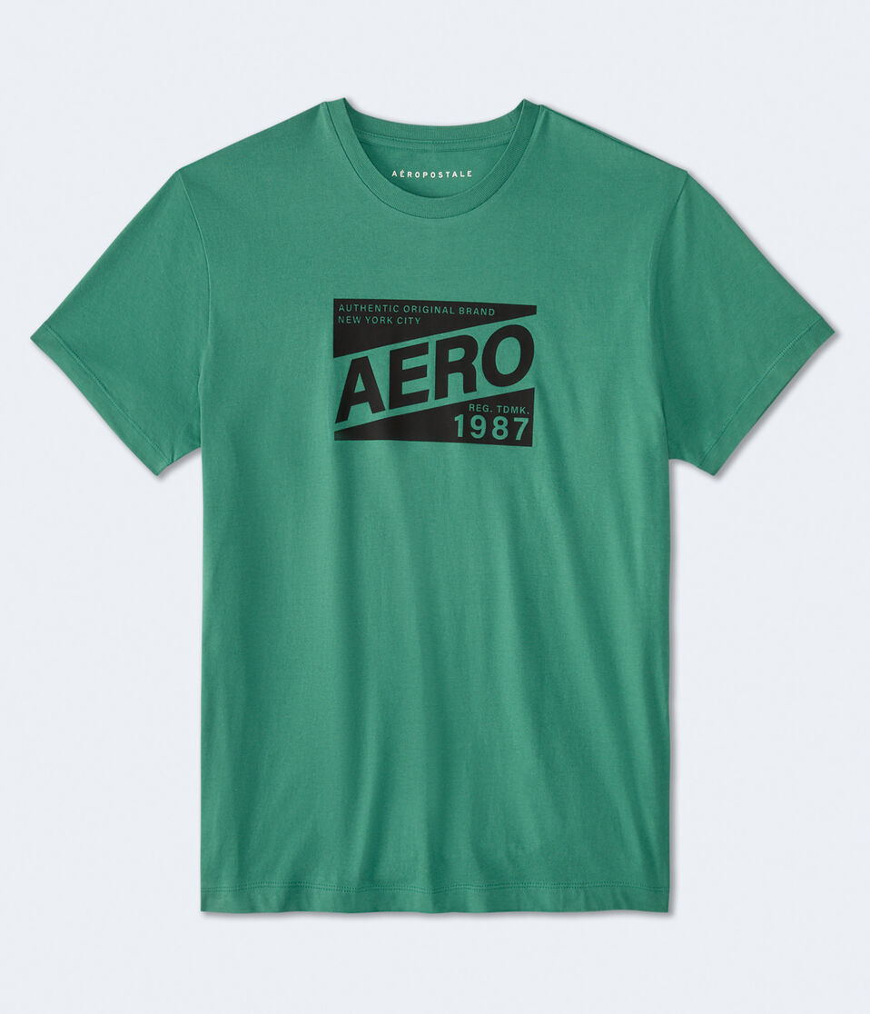 Aero 1987 Box Logo Graphic Tee