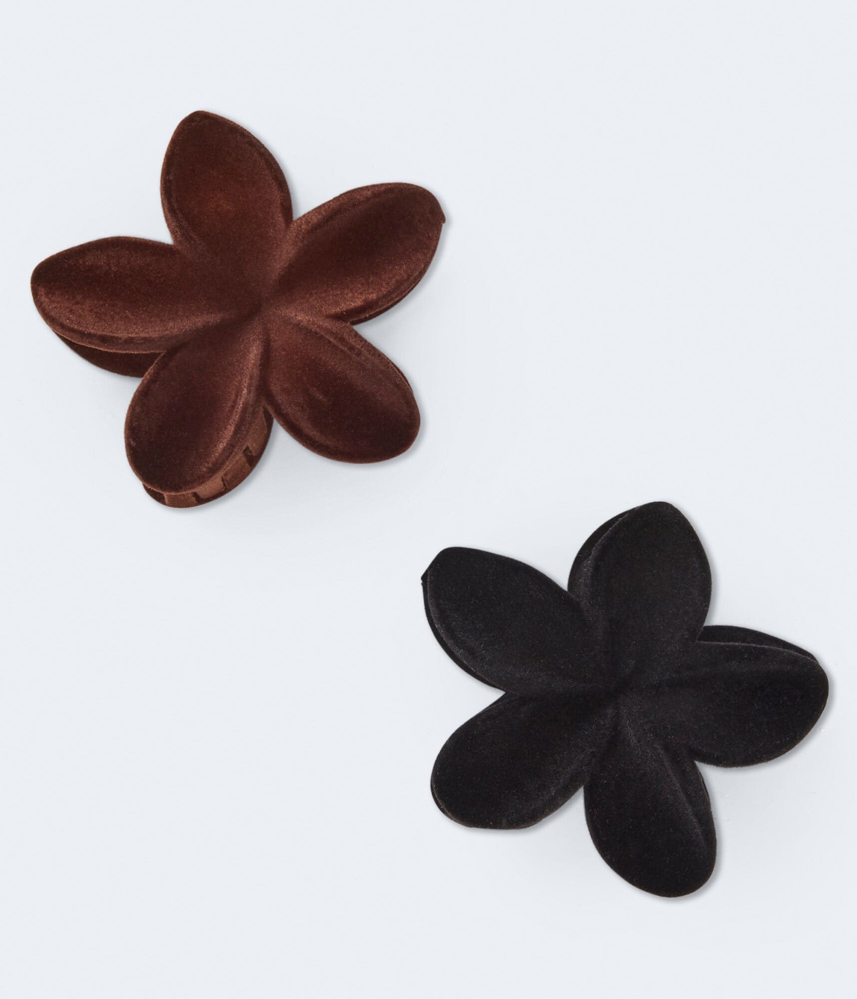 Velvet Flower Claw Hair Clip 2-Pack