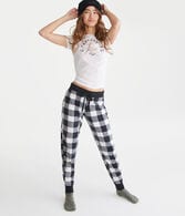 Buffalo Plaid Polyfleece Sleep Joggers