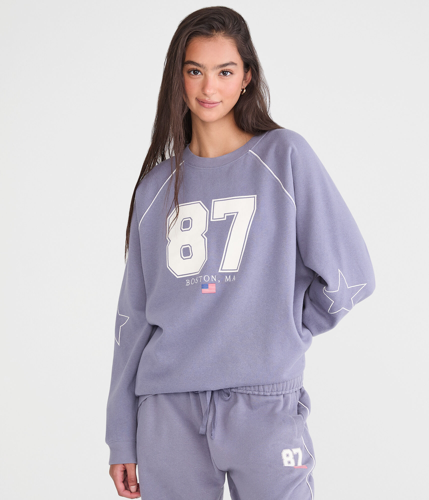Cloud Soft 87 Destination Oversized Raglan Sweatshirt