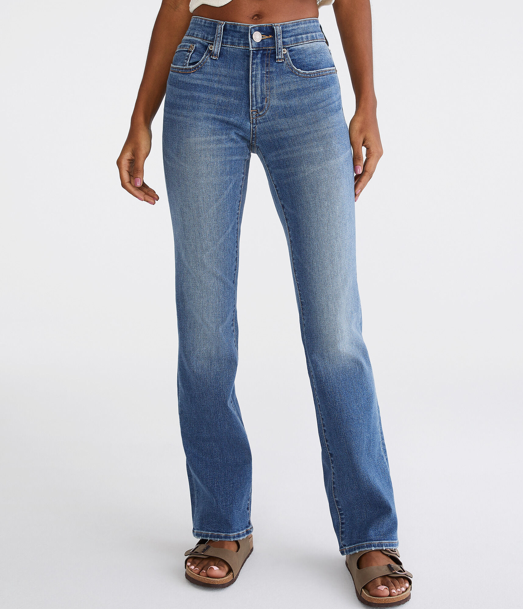 Mid-Rise Bootcut Jean