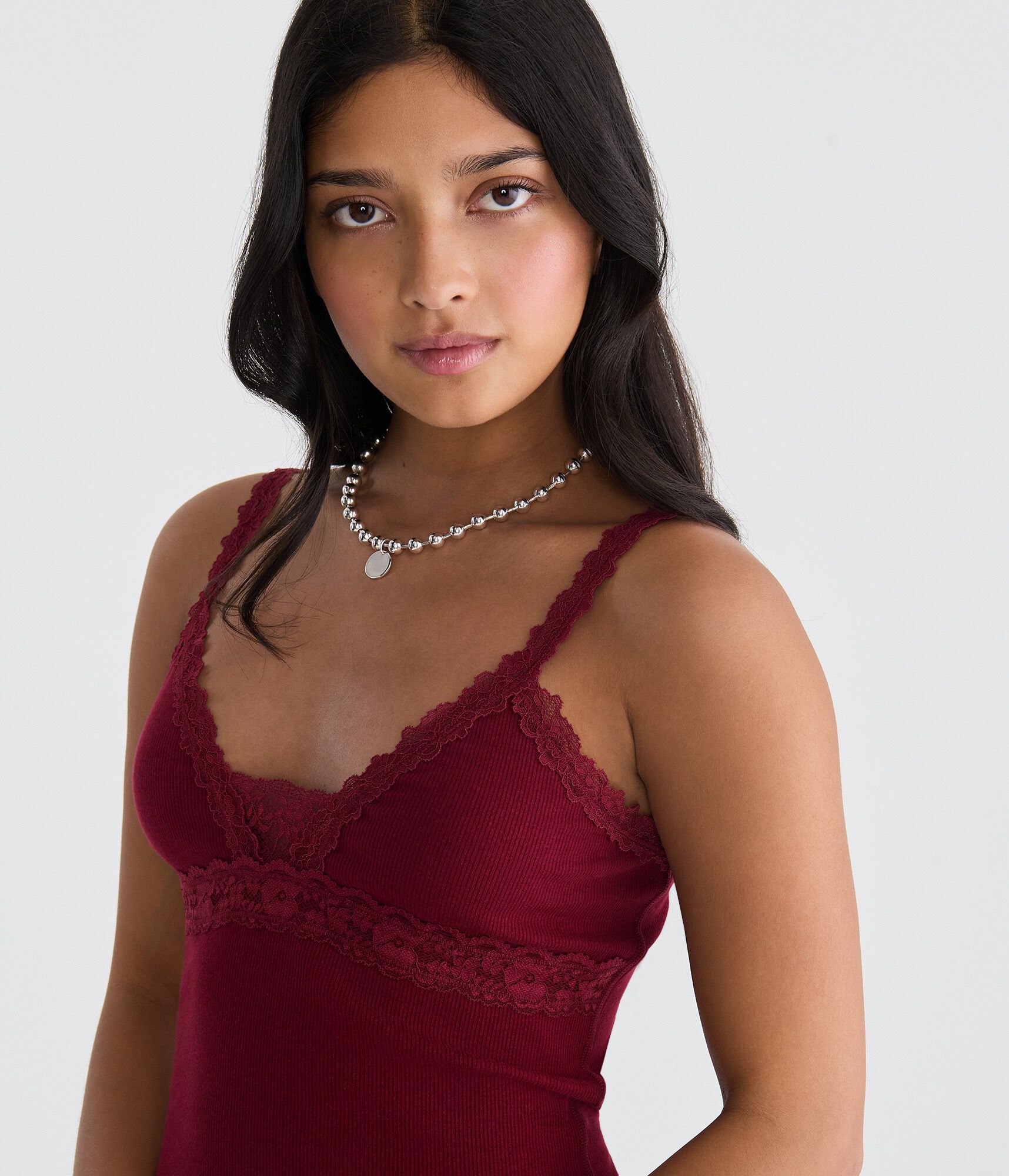 Seriously Soft Y2K Lace V-Neck Cami