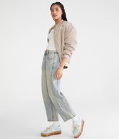 Mid-Rise Barrel Leg Jean