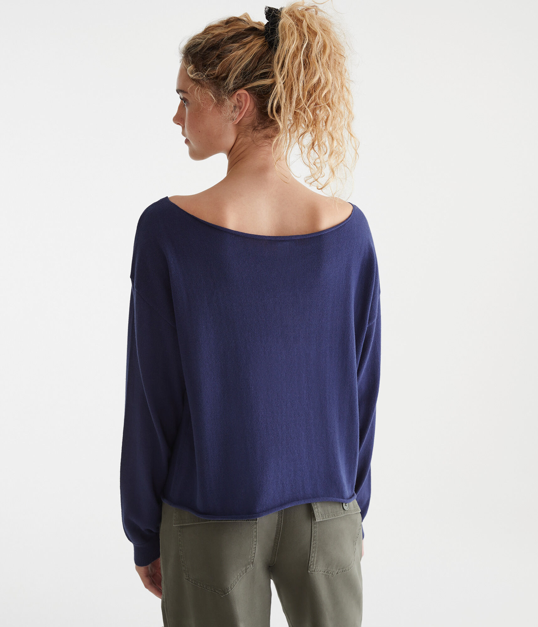 Union Jack Slash-Neck Sweater