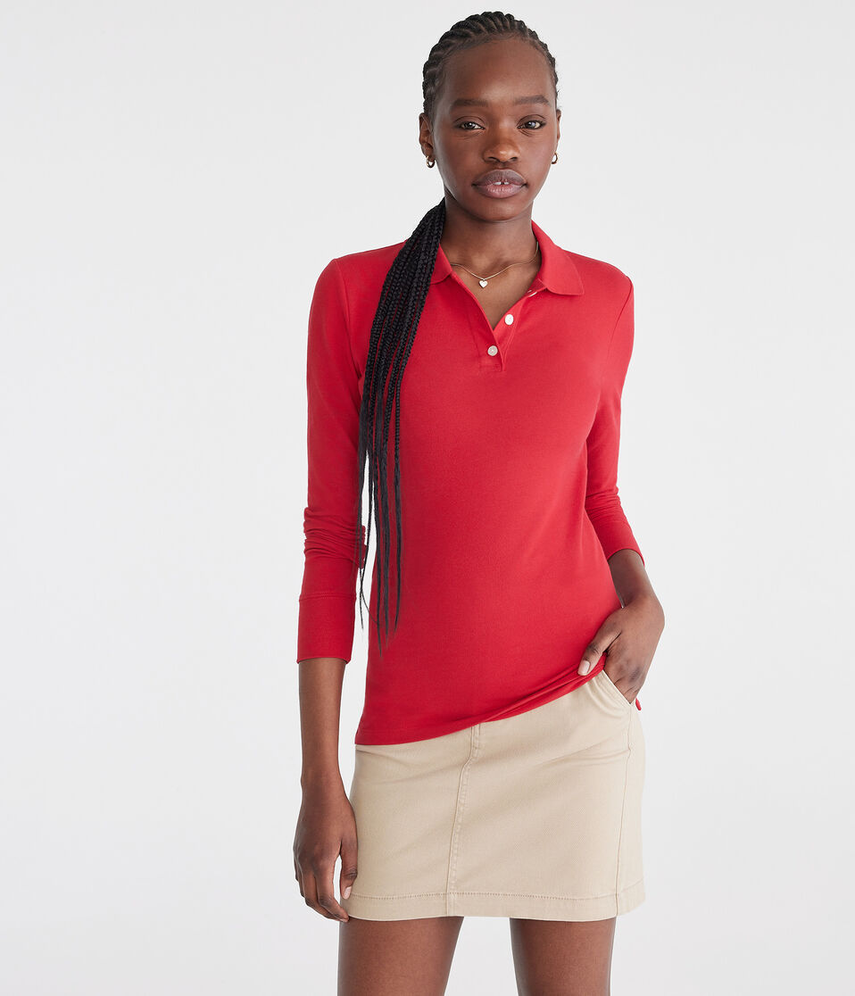 Long Sleeve Uniform Piqué Polo