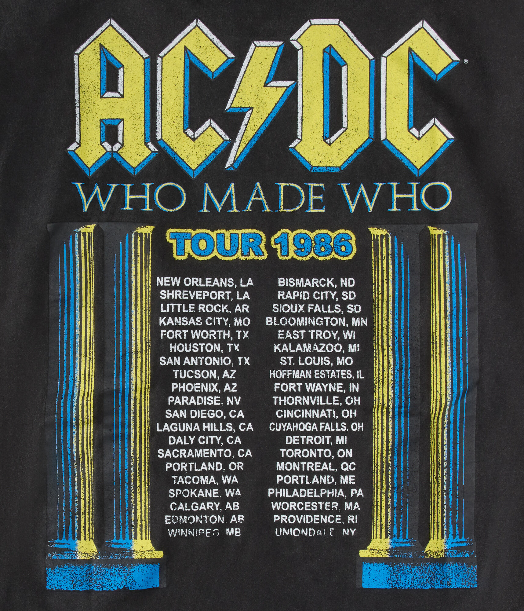 AC/DC Who Made Tour Relaxed Graphic Tee