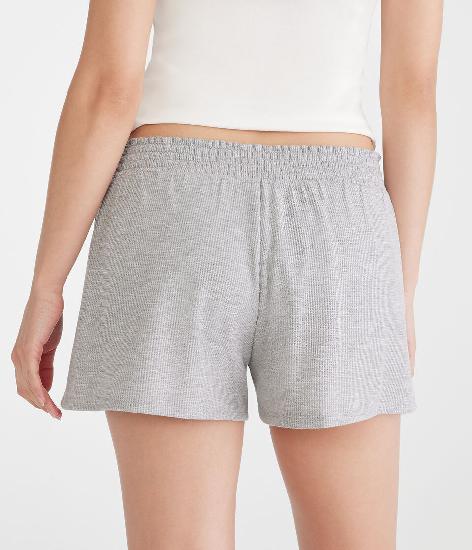 Mid-Rise Waffle Shorts