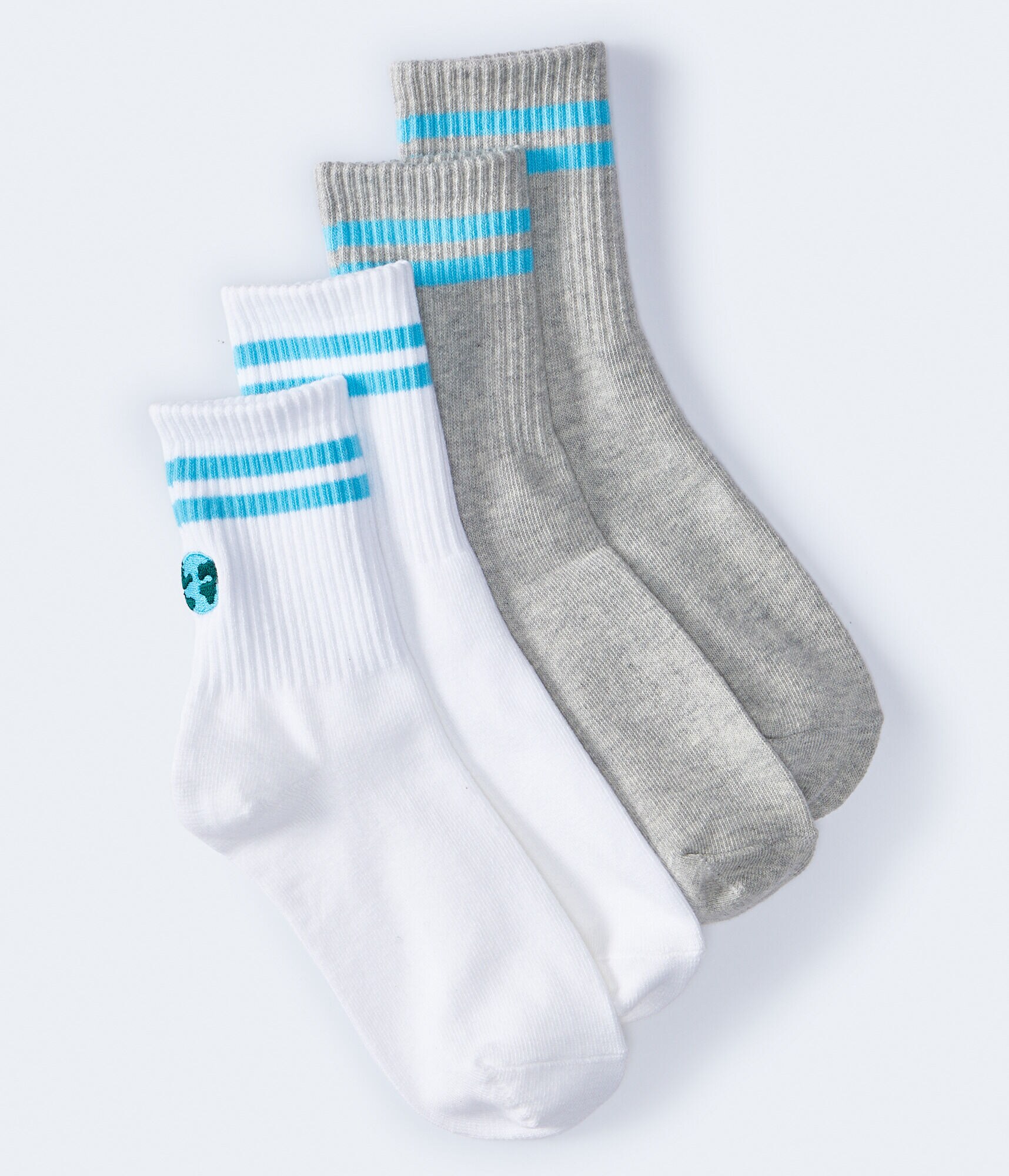 Earth Stripe Crew Sock 2-Pack